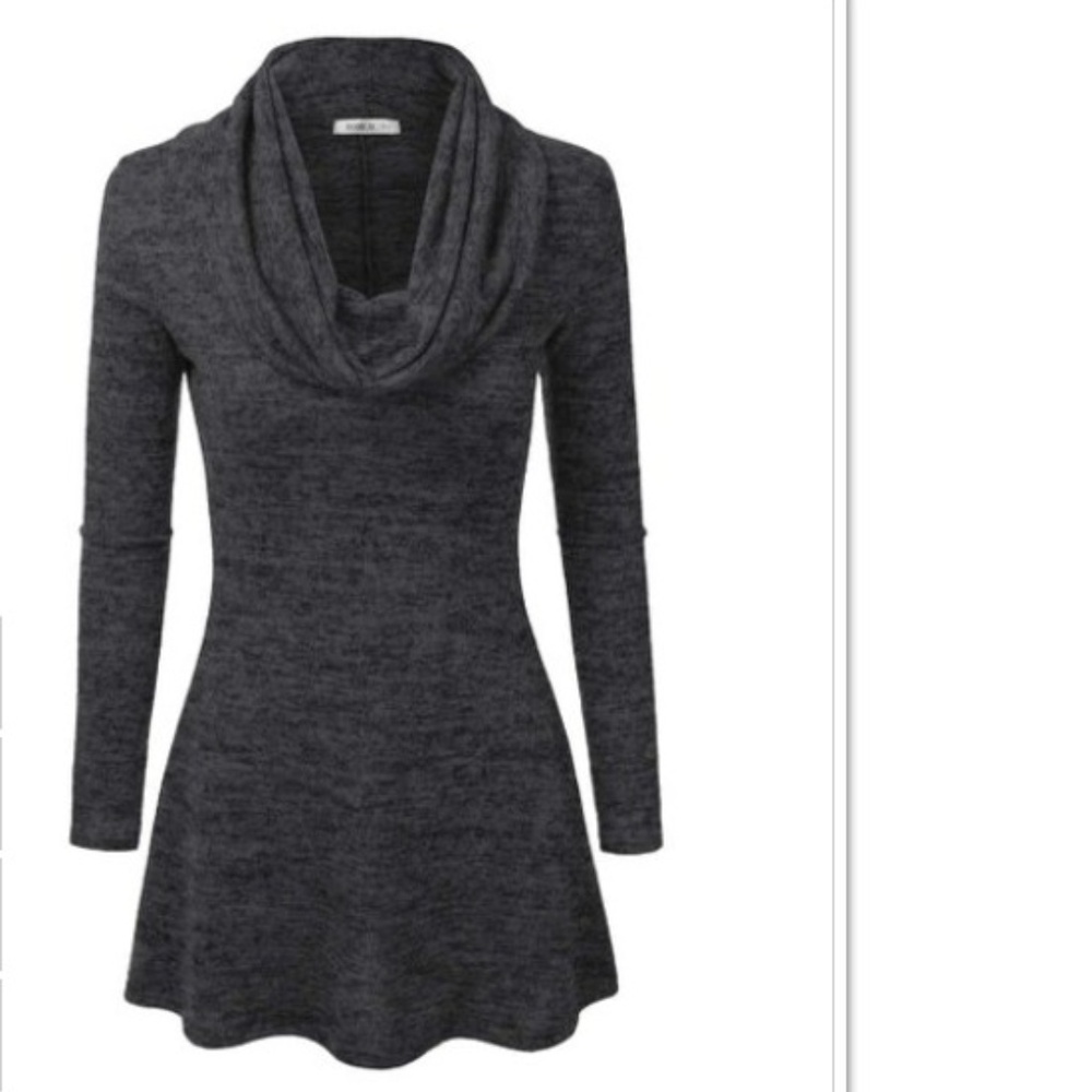 Long Sleeve Tunic with Cowl Neck